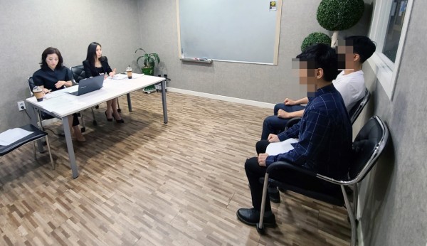 사진3 : 코레일 채용에 지원한 수강생들의 실전 모의면접